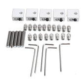 0.3&0.4&0.5mm Stainless Steel Nozzle + Aluminum Heating Block + M6-30mm Nozzle Throat + L-type Wrench Kit for 1.75mm Filament